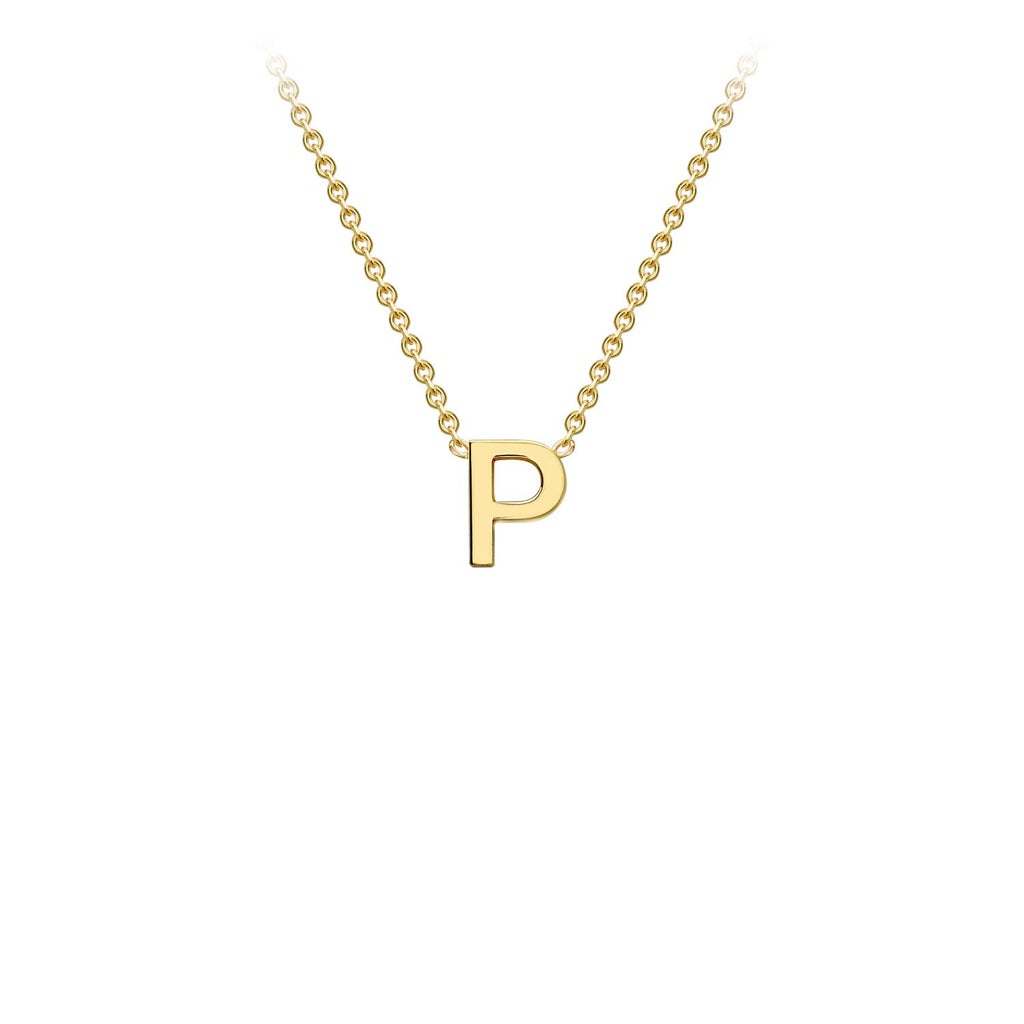 Petite Initial Letter 9ct Yellow Gold Necklaces