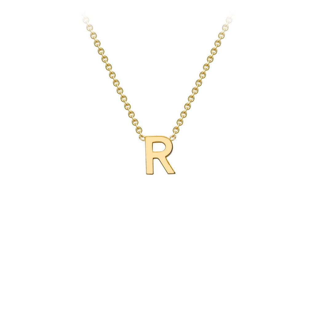 Petite Initial Letter 9ct Yellow Gold Necklaces