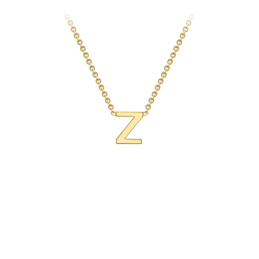 Petite Initial Letter 9ct Yellow Gold Necklaces