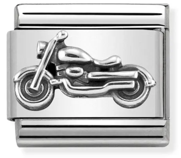 Nomination Motorbike Silver Charm