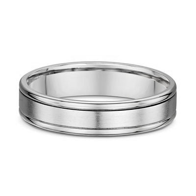 Silver Brushed Wedder Band