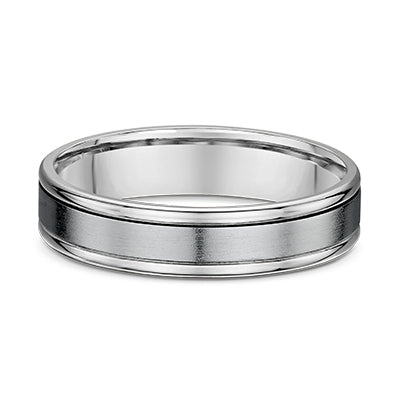 Silver Titanium Brushed Wedder Band