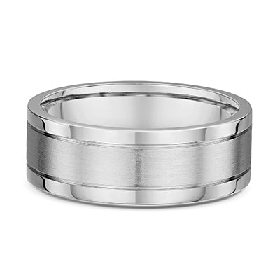 Brushed 7mm Wide Flat Band