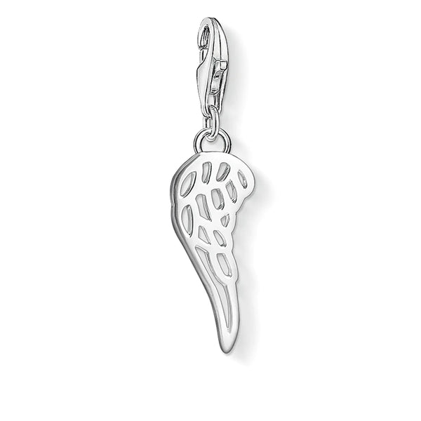 Angel Wing Silver Charm