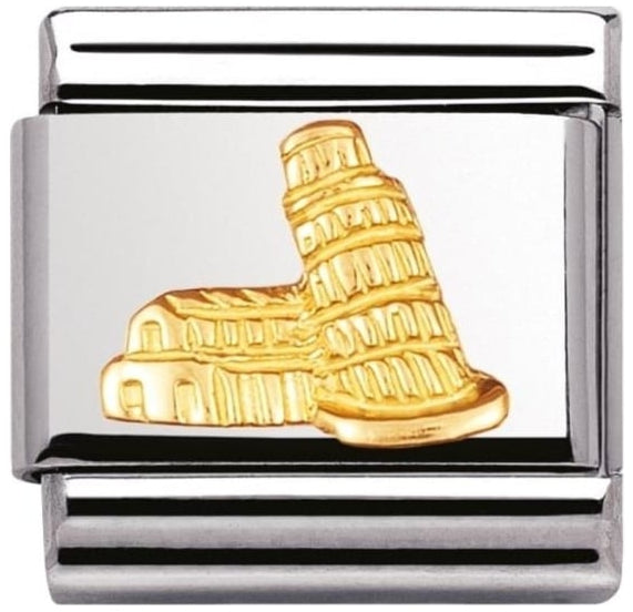 Travel - Tower of Pisa (Italy) Gold Charm