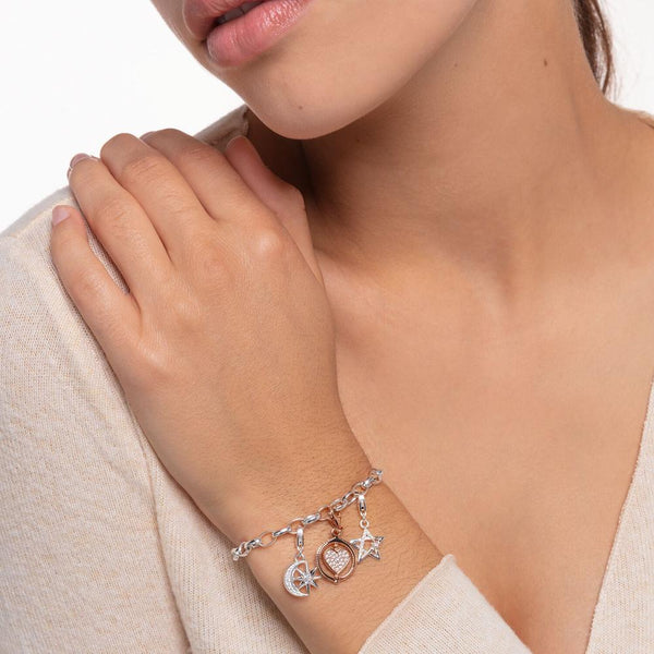 Magic Star with CZ Silver Charm