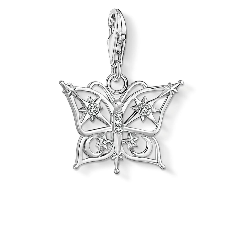 Butterfly of the Night Silver Charm