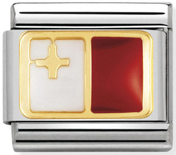 Europe Flag - Malta Gold Charm