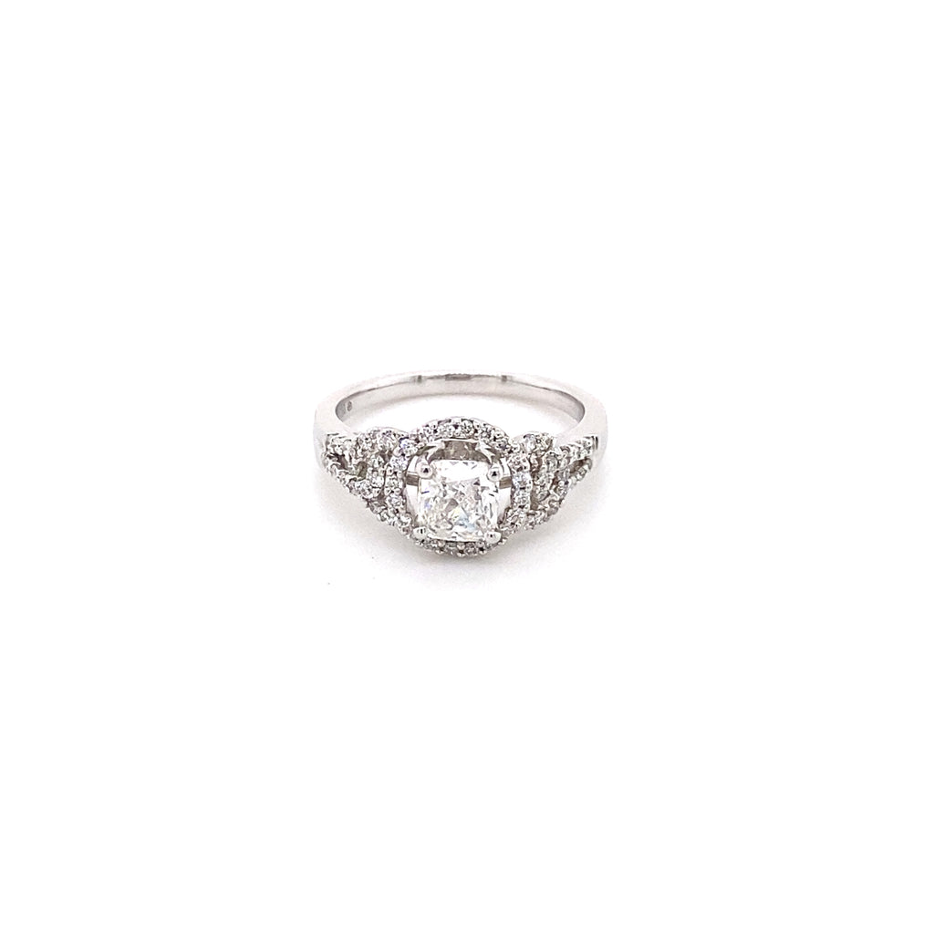 18ct White Gold Diamond Ring (0.78ct)