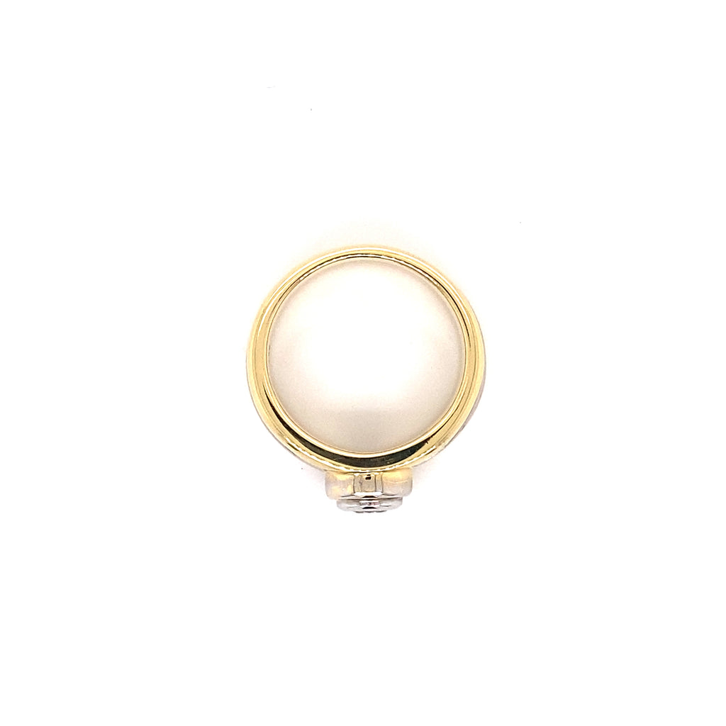 18ct Yellow Gold and White Gold Two Tone with 0.25ct Diamond