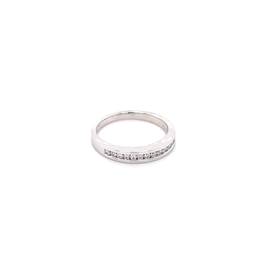 Channel Set Round Diamond Band