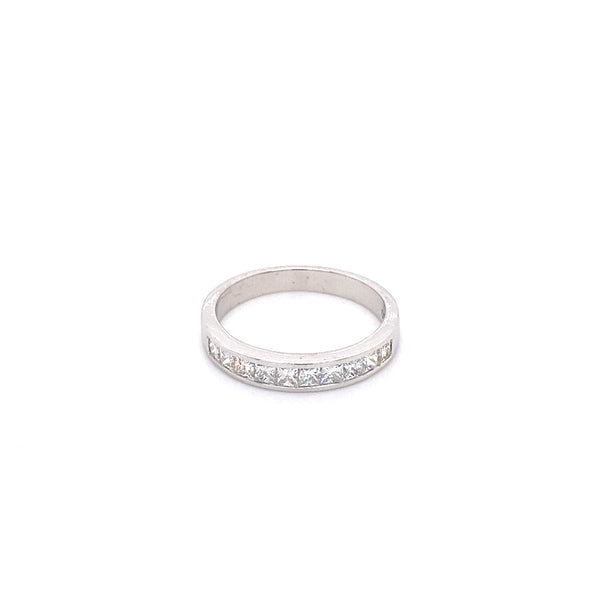 Channel Band Princess Cut Diamond