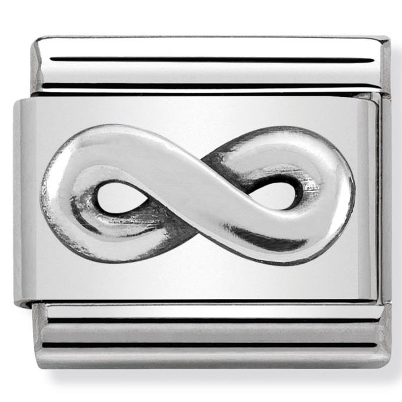Nomination Infinity Symbol Silver Charm Link