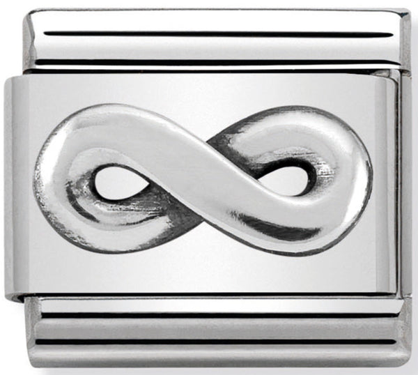 Nomination Infinity Symbol Silver Charm Link