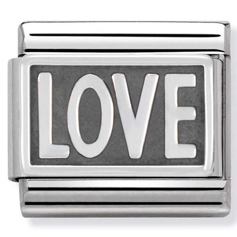 Nomination Love Writing Silver Charm 