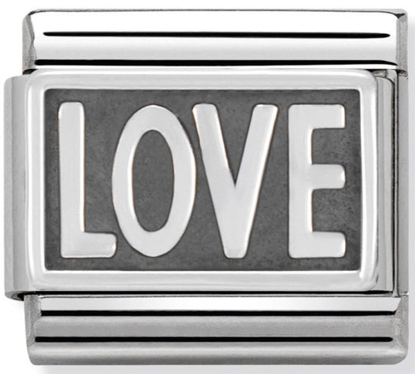 Nomination Love Writing Silver Charm 