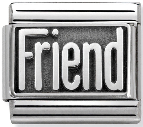 Nomination Friend Silver Charm 