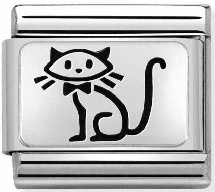 Animals - Kitten Silver Charm