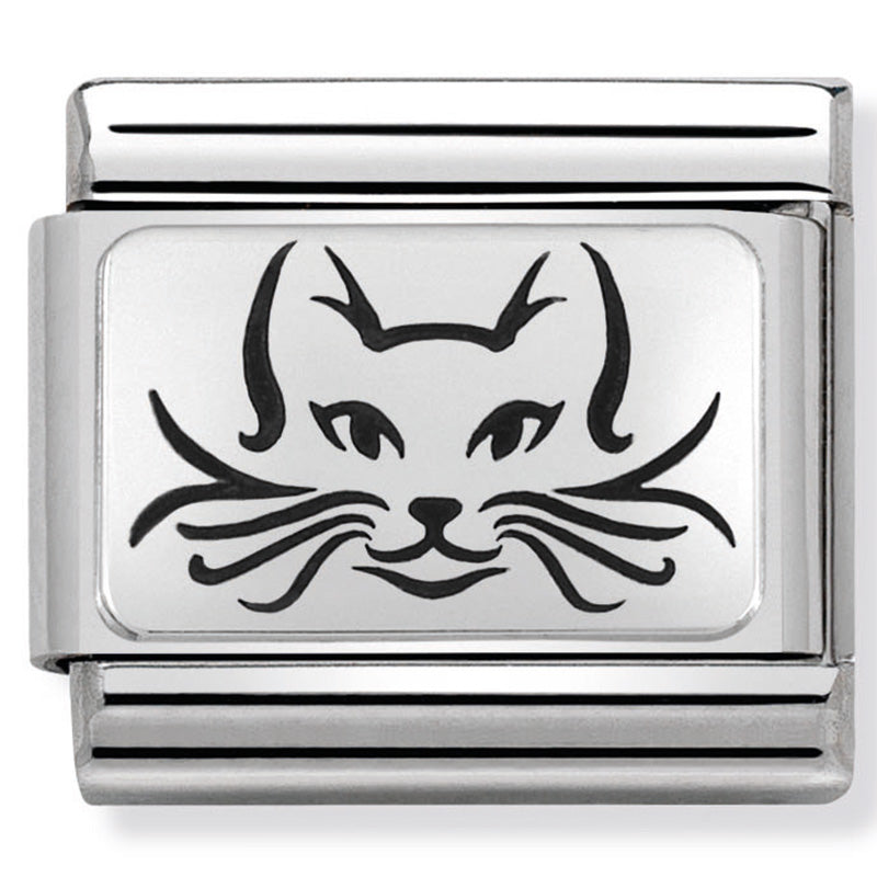 Animal - Cat Silver Charm