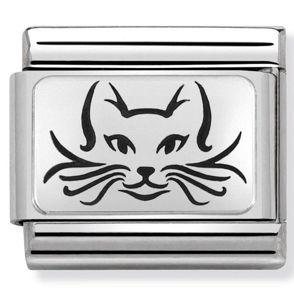 Animal - Cat Silver Charm