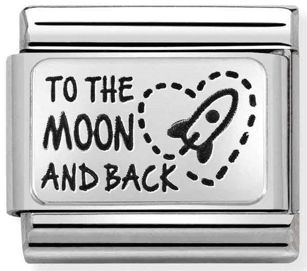 Love - To The Moon And Back Silver Charm