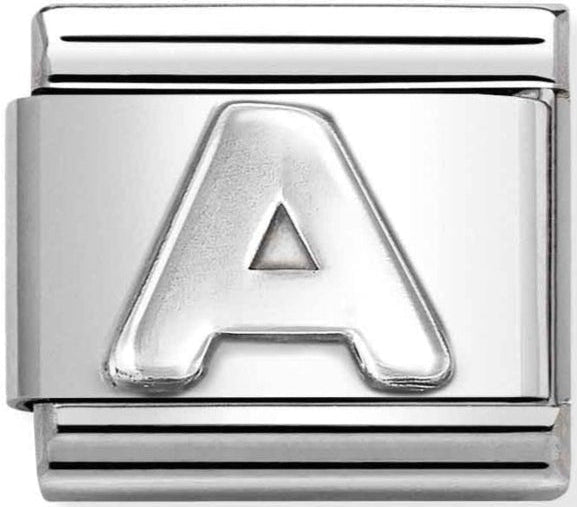 Silver - Letter A Charm