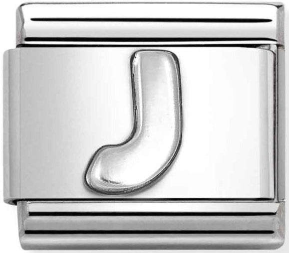 Silver - Letter J Charm