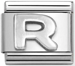 Silver - Letter R Charm