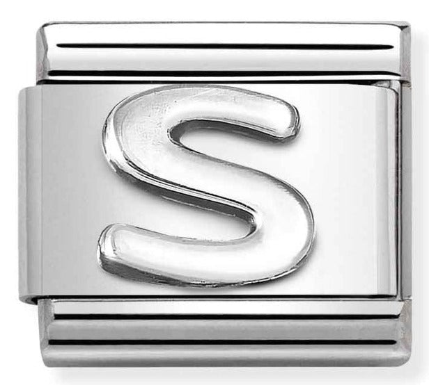 Silver Letter S Charm