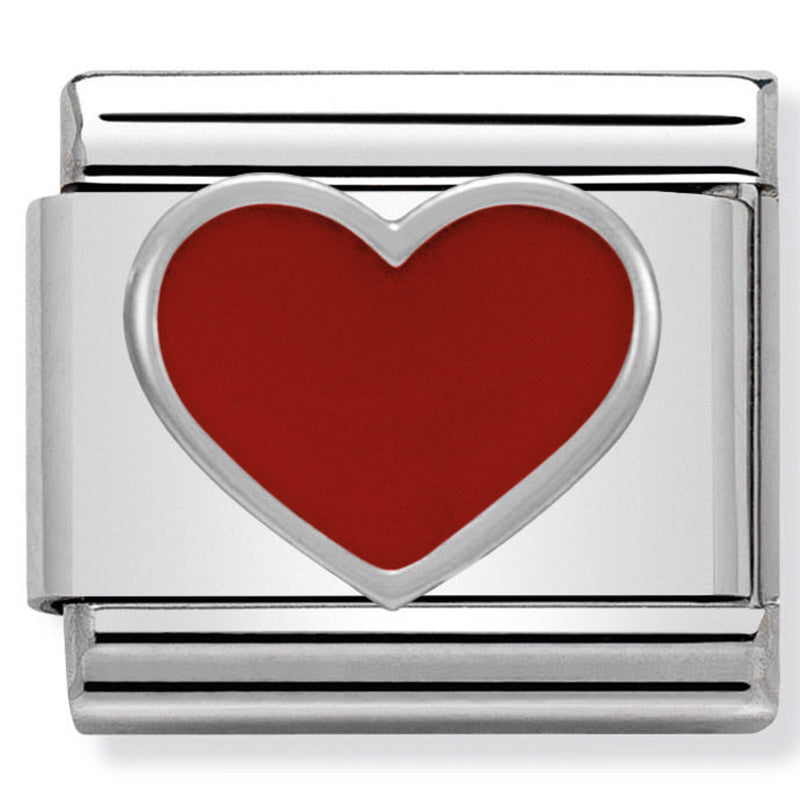 Nomination 330202/17 Red Heart Charm