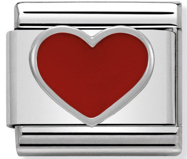 Nomination 330202/17 Red Heart Charm