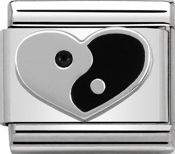 Nomination 330202/20 Yin Yang Heart Charm