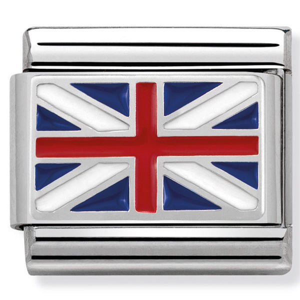 Nomination Great Britain Flag Gold Charm