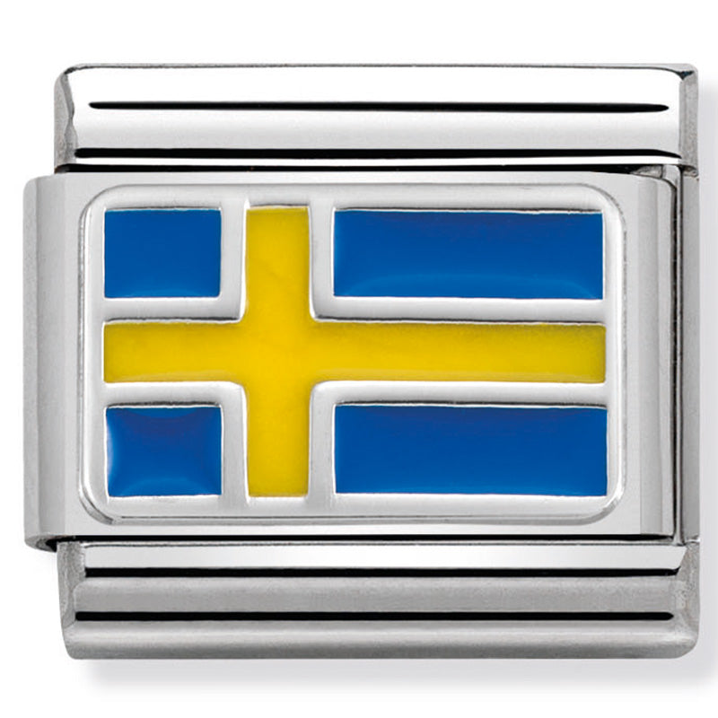 Nomination 330207/07 Sweden Flag Charm