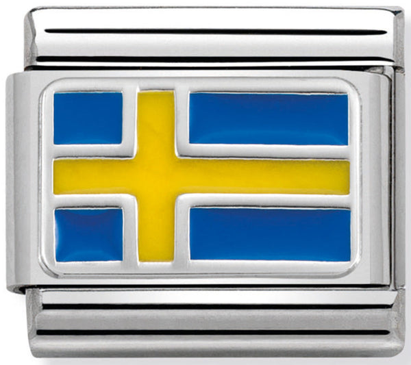 Nomination 330207/07 Sweden Flag Charm
