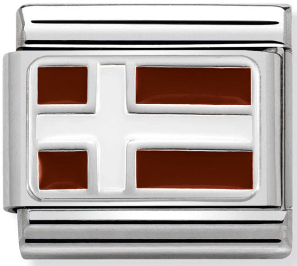 Europe Flag - Denmark Silver Charm
