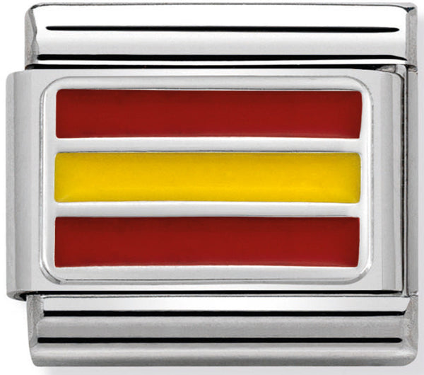 Nomination Spain Enamel Silver Charm Link