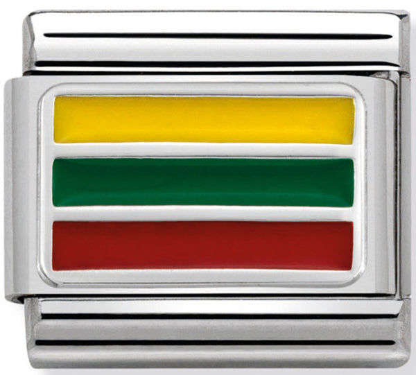 Nomination 330207/27 Lithuania Flag Charm