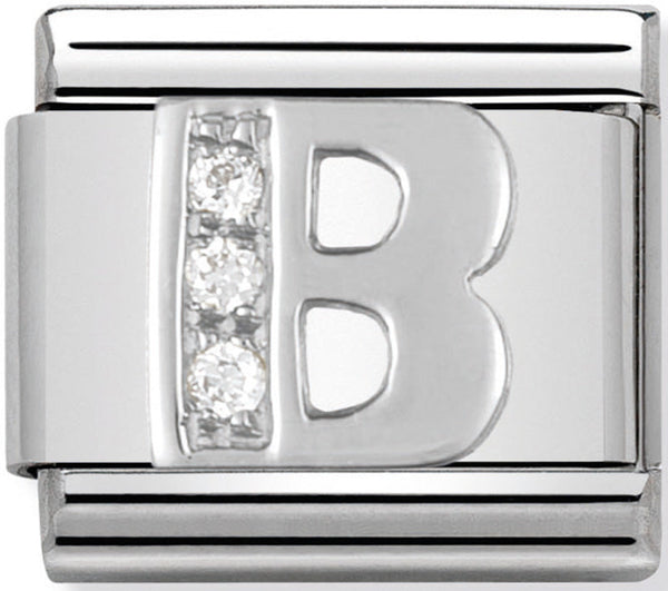 Nomination Letter B Silver Charm 