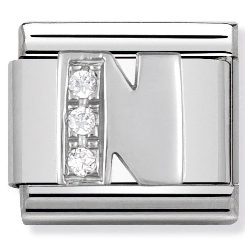 Nomination Letter N Silver Charm
