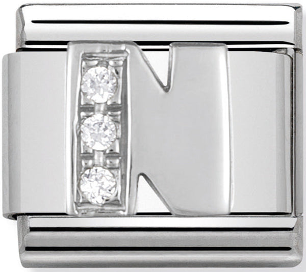 Nomination Letter N Silver Charm