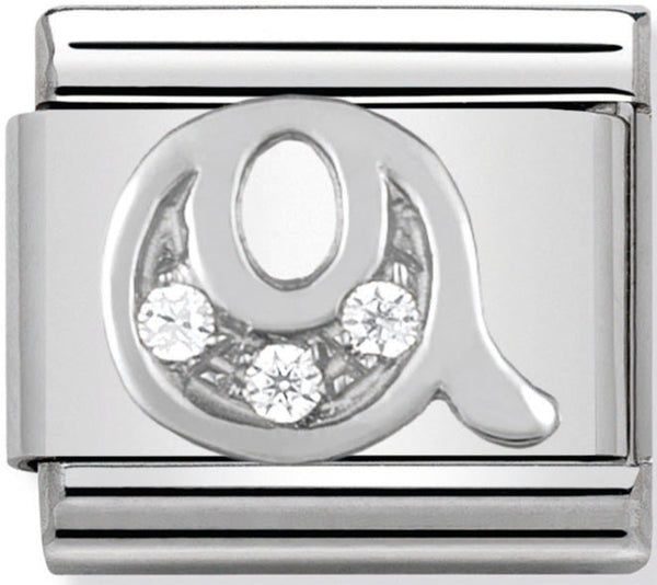 Nomination Letter Q Silver Charm 