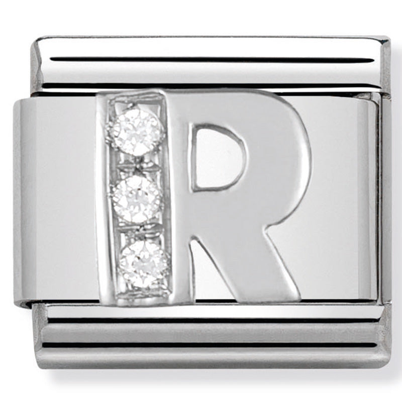 Nomination Letter R Silver Charm