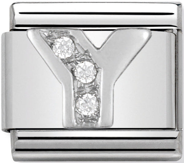 Nomination Letter Y Silver Charm