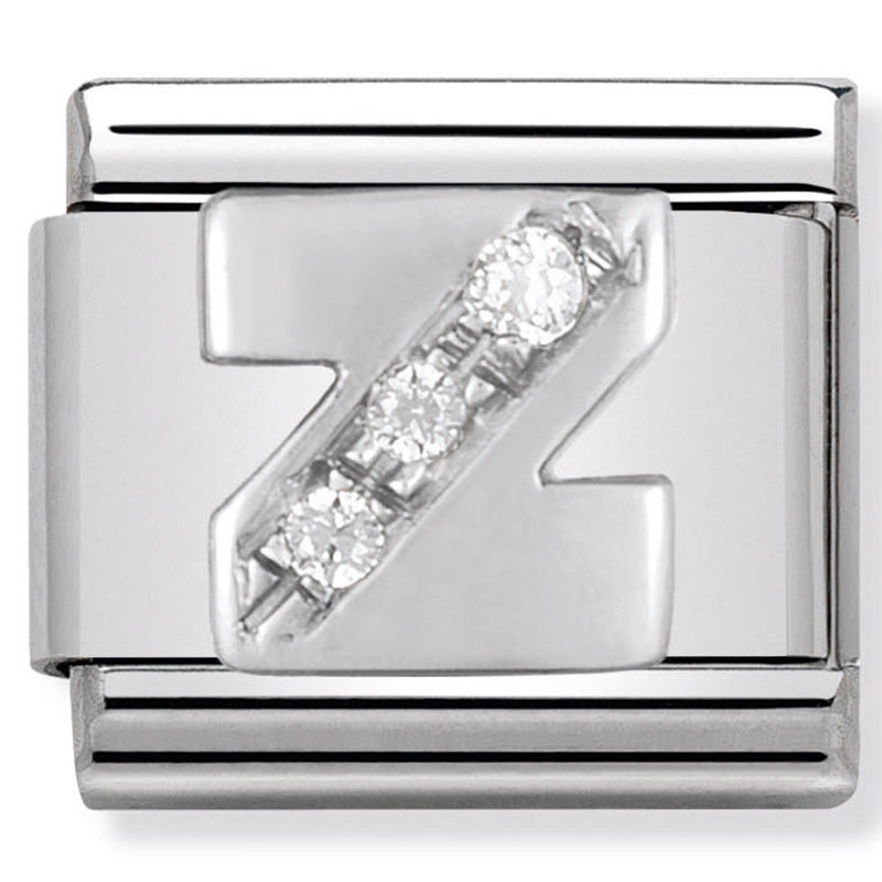 Nomination Letter Z Silver Charm