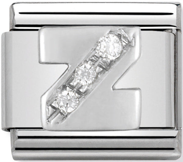 Nomination Letter Z Silver Charm