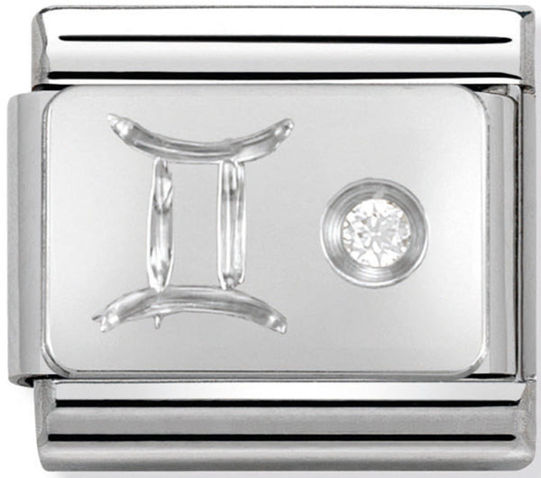 Nomination Gemini Silver Charm