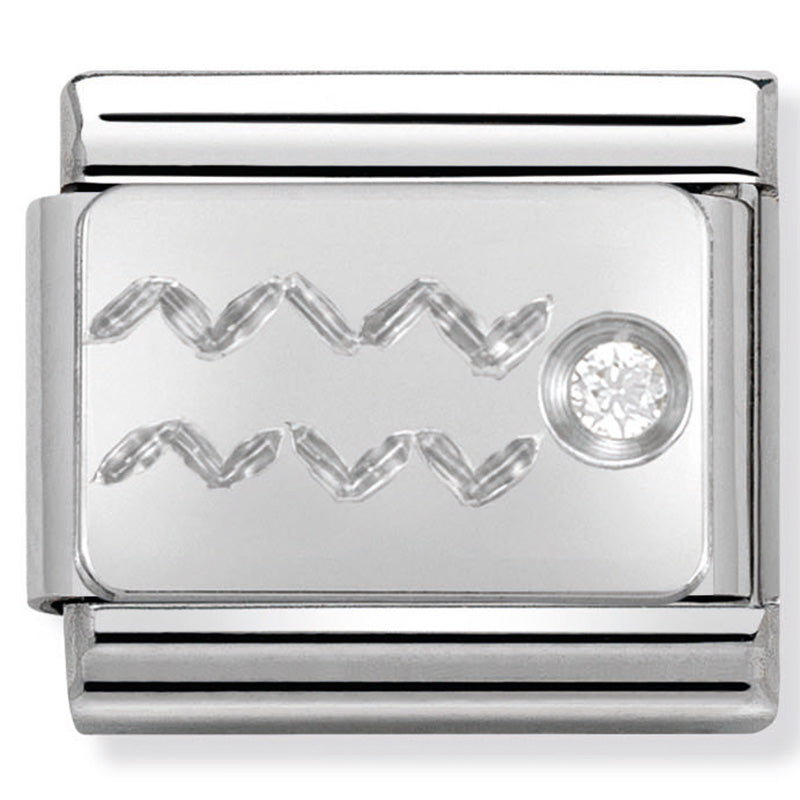 Nomination Aquarius Silver Charm