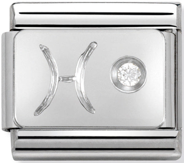 Nomination Pisces Silver Charm