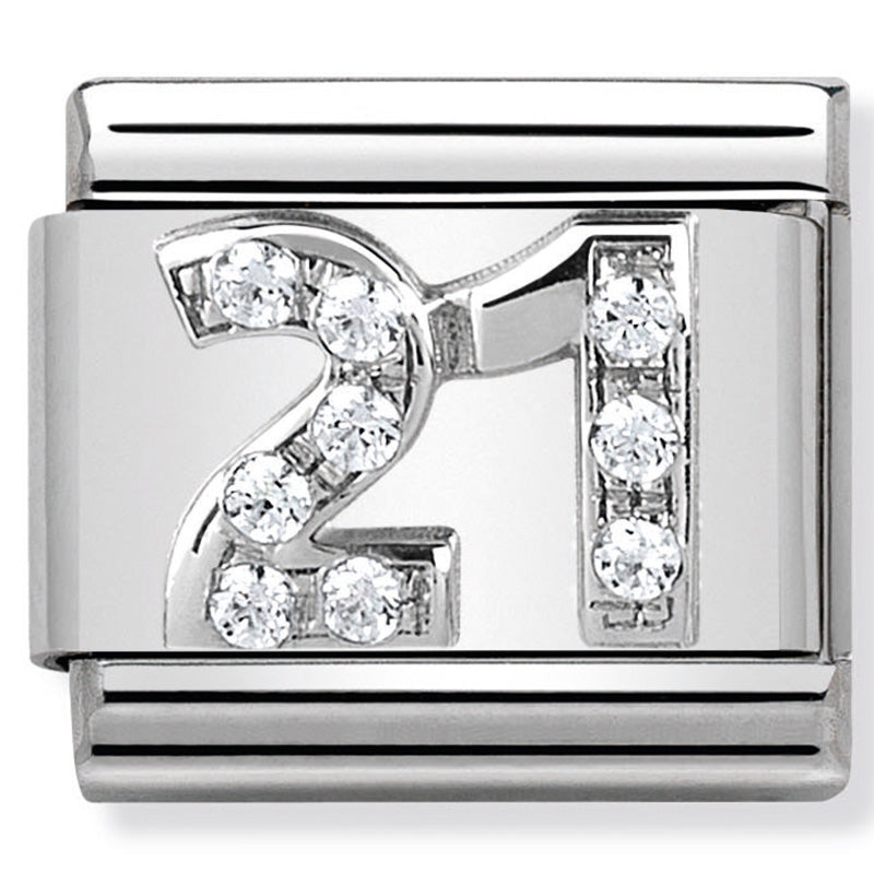 Nomination Number 21st CZ Silver Charm 